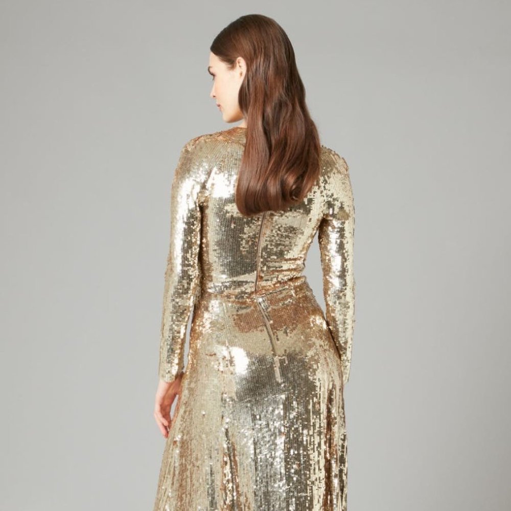 NWT $3035.00 Temperley London Ray Runway Sequin Dress - Picture 6 of 15